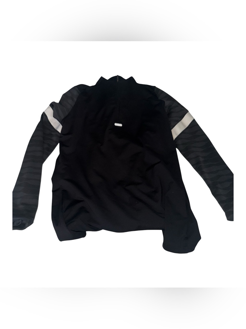 Nike Womens Black Jacket with White Shoulder Accents